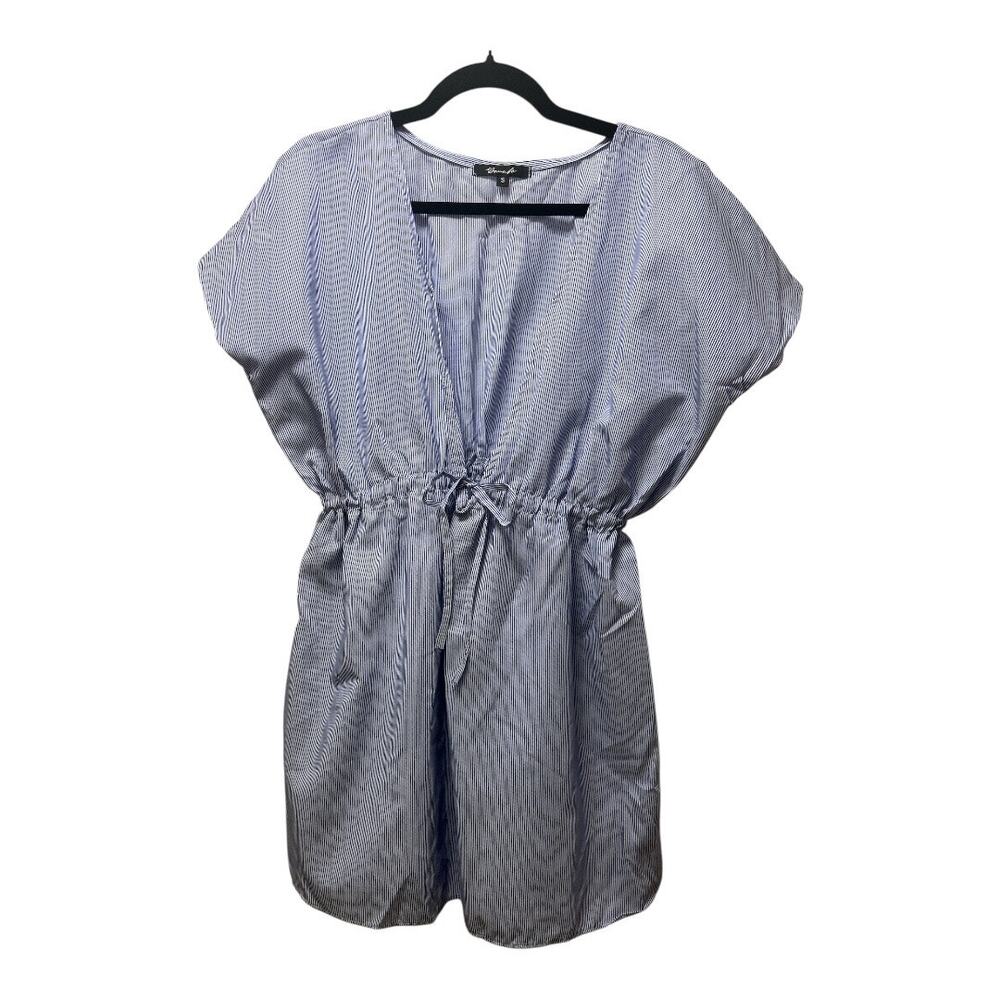 NWOT Yanna K Blue Stripe Swimsuit Coverup - S